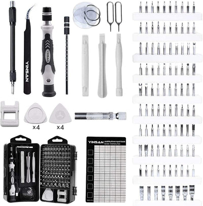 120 in 1 Set Cacciaviti Precisione Magnetici Professionali, Kit Cacciavite Di Riparazione Portatile per Orologio, Occhiali, Iphone, Ipad, Smartphone, PC, Laptop, Tablet, Elettronica