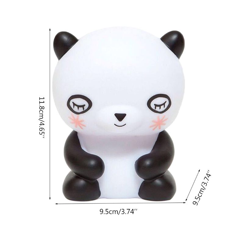 Cute black and white panda night light