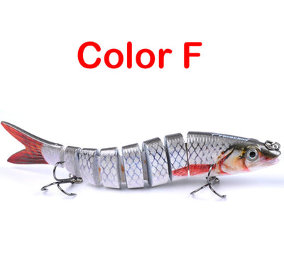 Pike Fishing Lures Artificial Multi Jointed Sections Hard Bait Trolling Pike Carp Fishing Tools