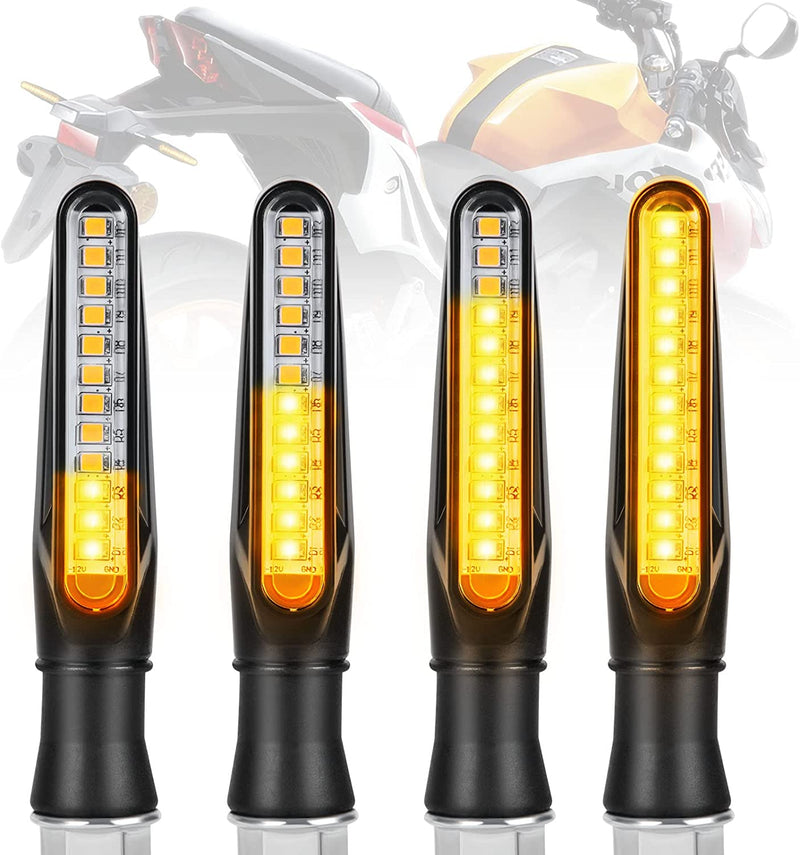 Indicatori Di Direzione Moto, 4PCS Universali Frecce LED Moto, 12V Indicatori per Moto Impermeabile