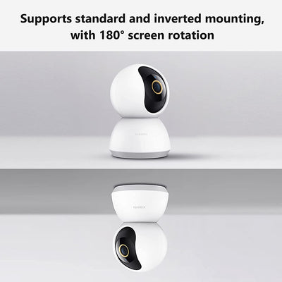 Mi Smart Camera C300 2K, Telecamera Wifi Interno Sorveglianza, Rilevamento Umano Intelligente AI, Risoluzione 2K, Rilevamento Umano Con IA -Lente 6P Apertura F1.4, Bianco
