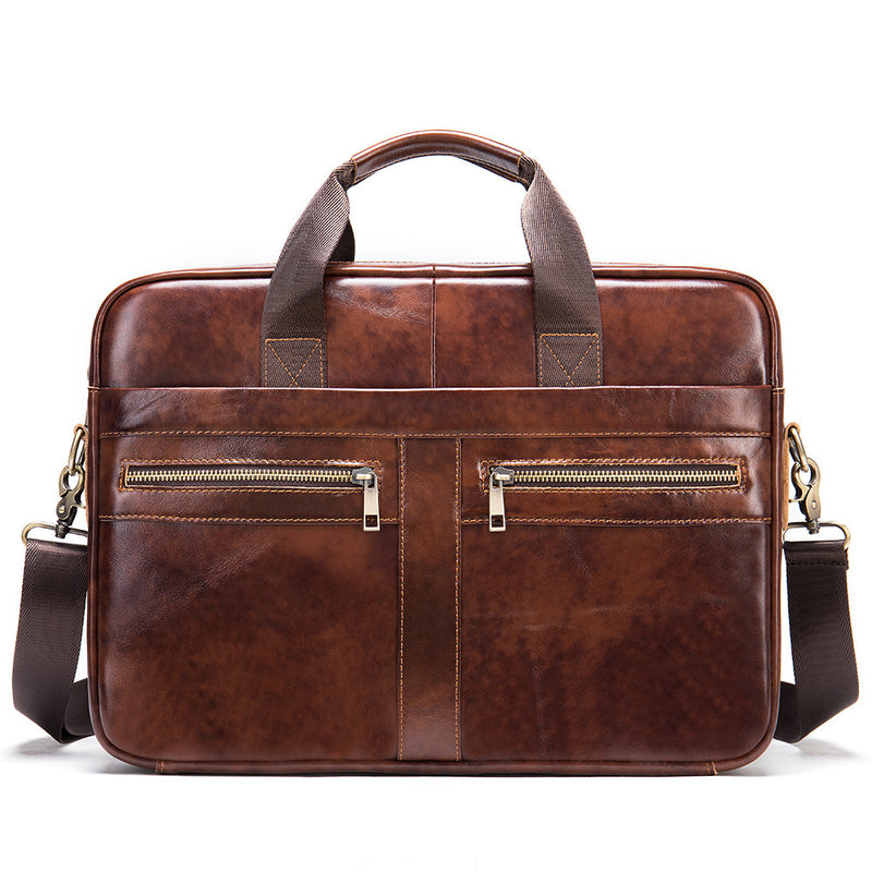 Business Leather Briefcase Men&