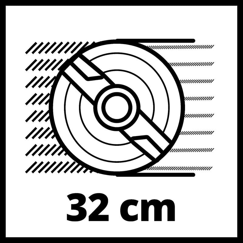 GC-EM 1032 Tagliaerba Elettrico (Tensione 220-240 V, Potenza 1000 W, Largh. Taglio 32 Cm, Altezza Taglio 3 Pos 25-60 Mm, Vano Raccolta 30L)