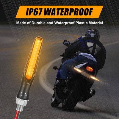 Indicatori Di Direzione Moto, 4PCS Universali Frecce LED Moto, 12V Indicatori per Moto Impermeabile