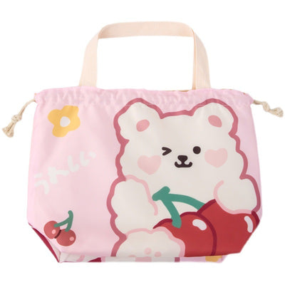 Cute Cartoon Waterproof Insulated Lunch Box Storage Bag