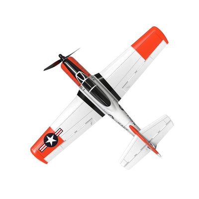 Mini T-28 Trojan 761-9 EPP 400Mm Wingspan 2.4G 6-Axis Gyro RC Airplane Trainer Fixed Wing RTF Mode 2 One Key Return for Beginner Two Batterries/Three Batterries