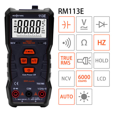 AC/DC Digital Multimeter Voltage/Current NCV Professional Portable Multimeter