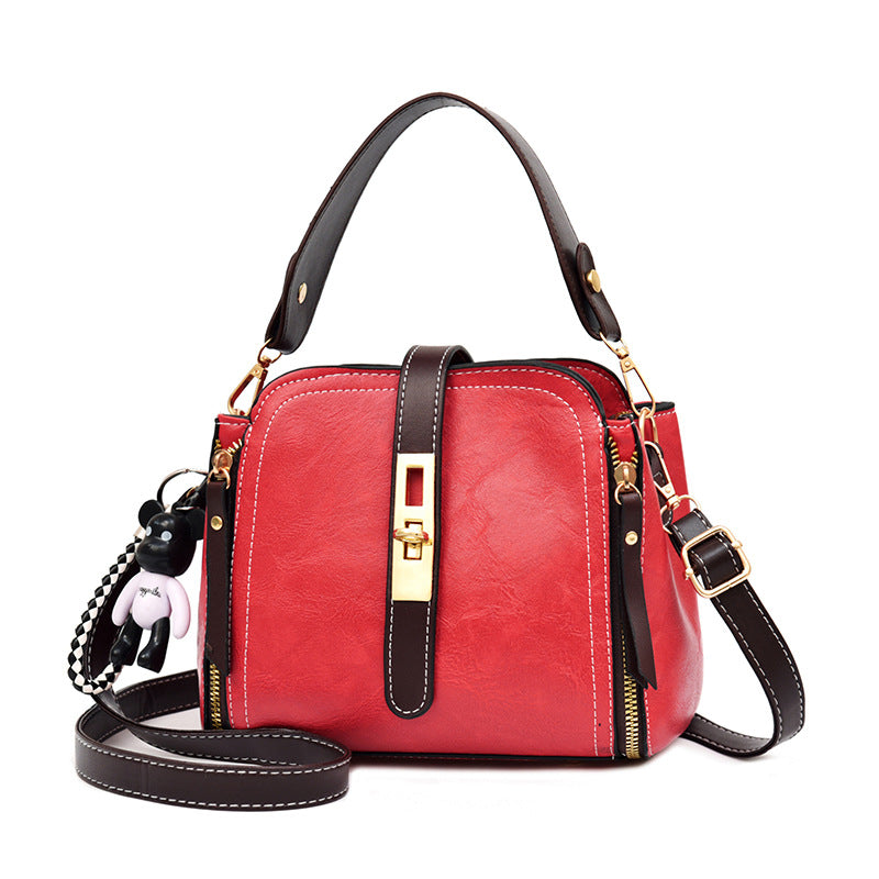 Fashion PU Leather Handbags Small Flap Crossbody Shoulder Messenger Bags Women Vintage Purse Bags