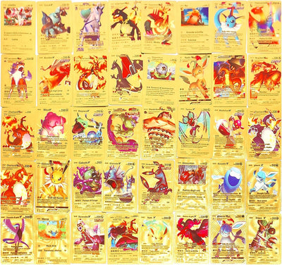 53 Carte Poke Italiane,Poke Carte Usare Come Regalo Di Compleanno per Bambini,Carte Poke Oro Trading Cards Don'T Repeat,Carte Poké per Oggetti Da Collezione E Giochi (Versione Italiane)