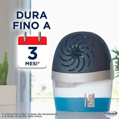 Aero 360° Kit Assorbiumidità, Deumidificatore Ricaricabile Non Elettrico, Assorbi Umidità Contro Condensa E Muffa, 1 Dispositivo E 1 Ricarica Tab Lavanda Da 450G