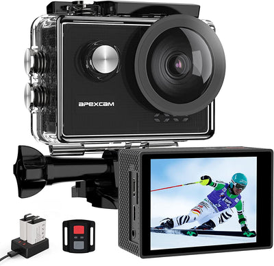 4K 60FPS EIS Action Camera Wifi 20MP Sport Camera Ultra HD Fotocamera Impermeabile 40M Sott'Acqua Regolabile Grandangolare Mic Esterno Con Telecomando 2X1350Mah Batterie E Accessori