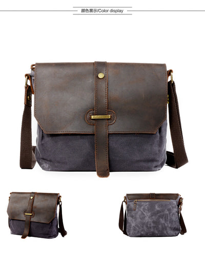 Men'S Canvas Shoulder Bag