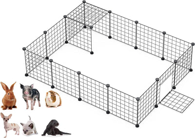 Organizer per Gabbie Di Stoccaggio in Filo Metallico,Porcellini D'India, Cucciolo | Prodotti per Animali Domestici Recinto Di Filo Metallico Portatile (33 * 33 16Pcs)