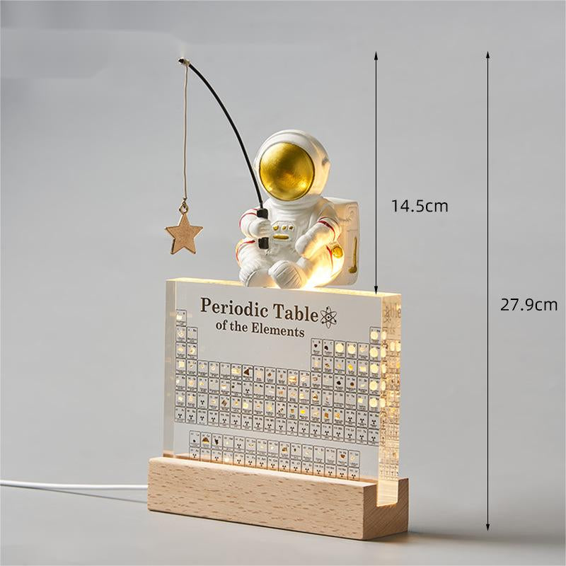 Acrylic Periodic Table of Elements with Real Samples with the Light Base Ornament School Teaching Display Chemical Real Element