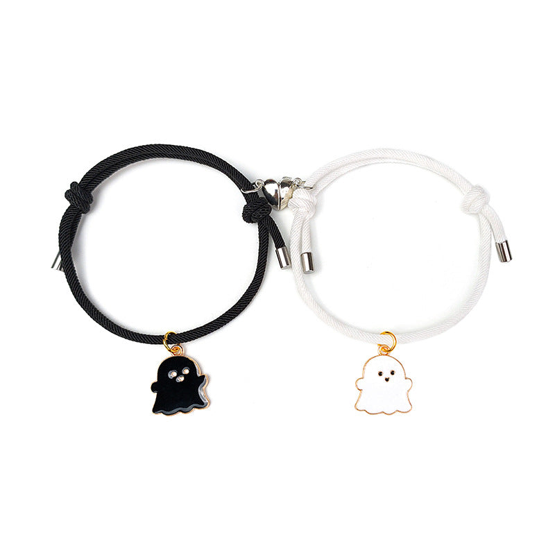 New Love Magnet Attracts a Pair of Halloween Lovers Bracelets