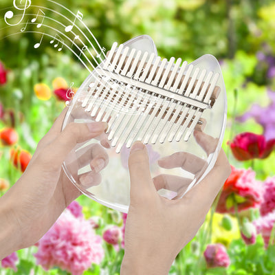 Acrylic Crystal 17-Tone Kalimba Thumb Piano