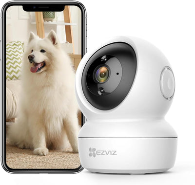 C6N Telecamera Wi-Fi Interno 1080P Videocamera Sorveglianza Interno Pan/Tilt/Zoom Compatibile Con Alexa, Rotazione a 360°, Visione Notturna, Tracciamento Del Movimento E Audio Bi-Direzionale