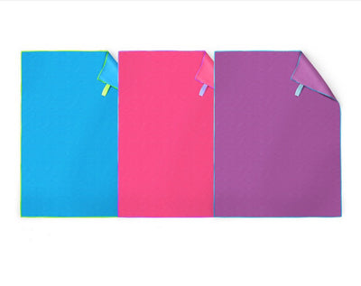 Microfiber Double-Sided Fleece Quick-Drying Portable Swimming Towel with Strap