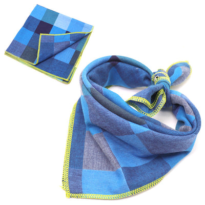 Plaid Double Sided Cotton Pet Scarf