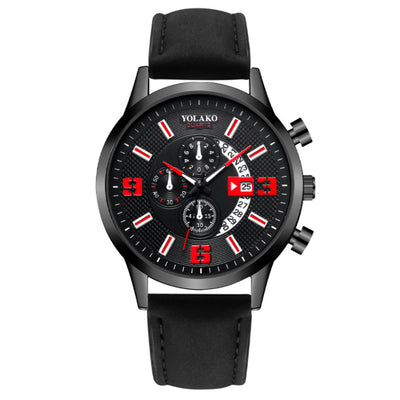 Fashion Big Digital Calendar Men'S Watch