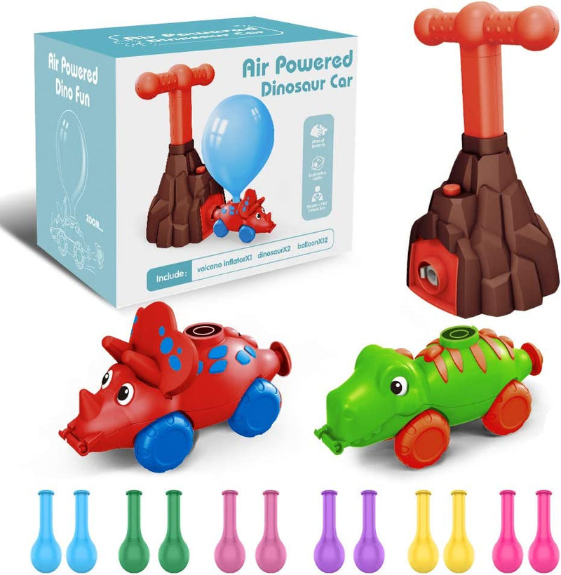 Machinine Giocattolo Giochi per Bambini Auto a Palloncino Gioco Gonfia Palloncino Dinosauro Giochi Educativi Aerodinamica Regalo per Bambini 2-8 Anni