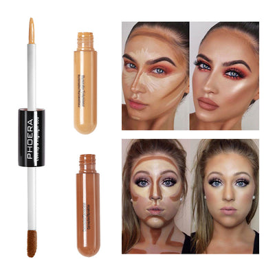 Eurobeauty Double Head Lightening Liquid Concealer Foundation