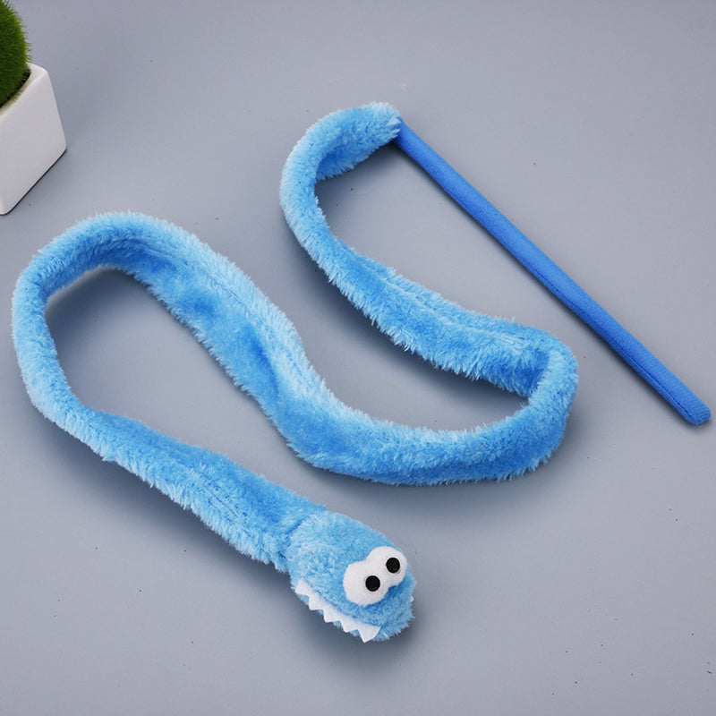 Pet Cat Toy Cartoon Snake Funny Cat Rod Cat Interactive Toy Funny Cat Rod