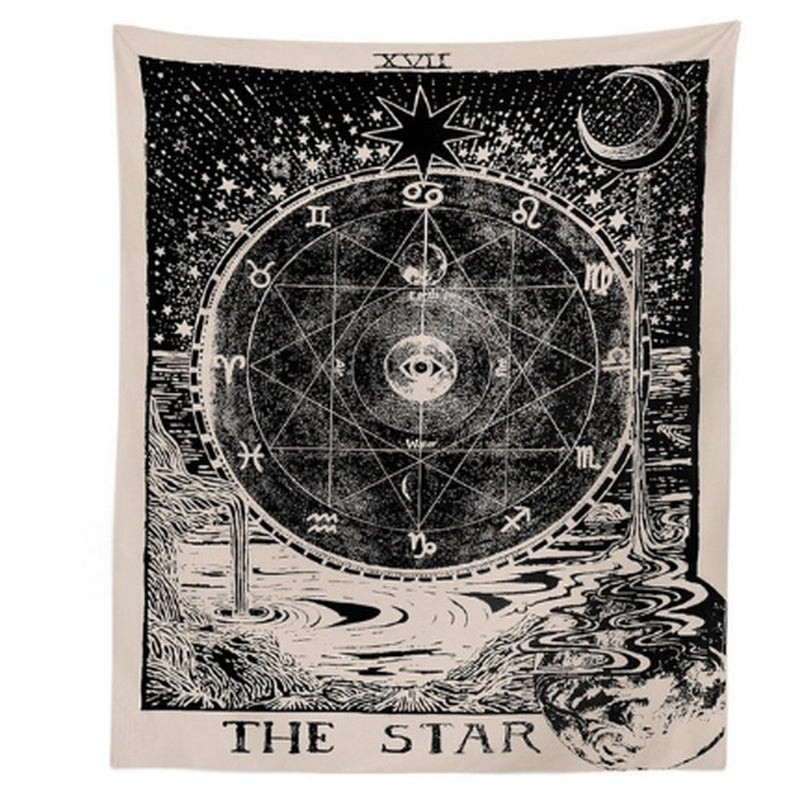 Astrology Star Sun Star Moon Living Room Bedroom Tapestry Home Decoration