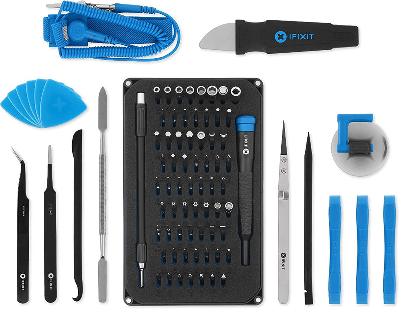 Pro Tech Toolkit, Set Di Attrezzi Con Strumenti Di Apertura & Cacciavite Di Precisione E 64 Punte (4 Mm) per La Riparazione Di Smartphone Ecc.