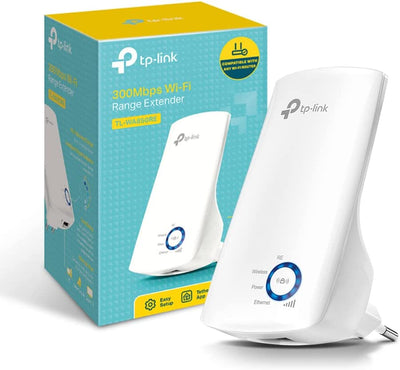 TL-WA850RE Ripetitore Wireless Wifi Extender E Access Point, Velocità Single Band 300Mbps, Porta LAN, Potenzia La Tua Copertura Wi-Fi, Compatibile Con Tutti I Modem Router Wifi, Bianco