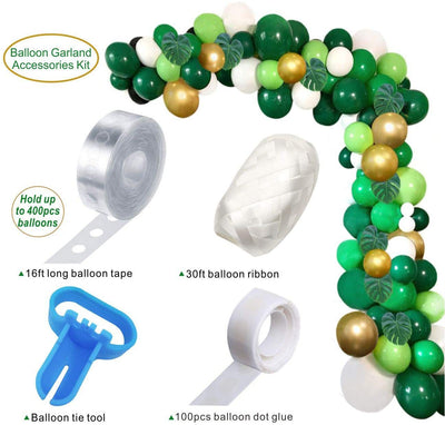 Green Forest Theme Balloon Chain Combination Jungle Party Decorative