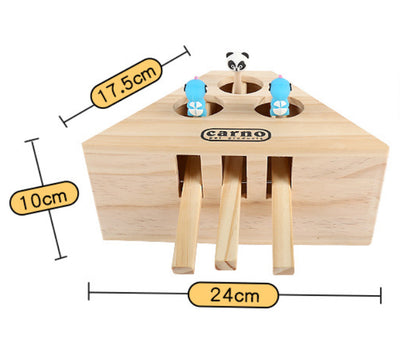 Solid Wood Cat Toy , Hamsters, Kittens, Interactive Toys