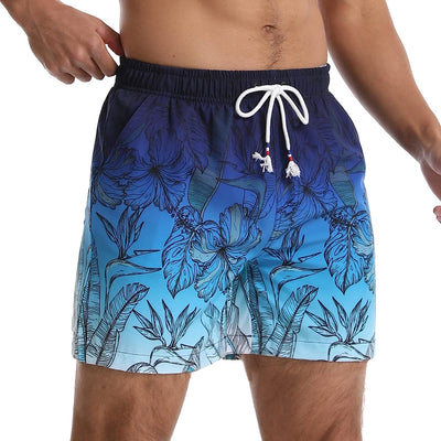 Uomo Costumi Da Bagno Asciugatura Veloce Pantaloncini Costume Da Bagno Calzoncini Da Beach Pantaloncini Mare Con Taschino E Coulisse