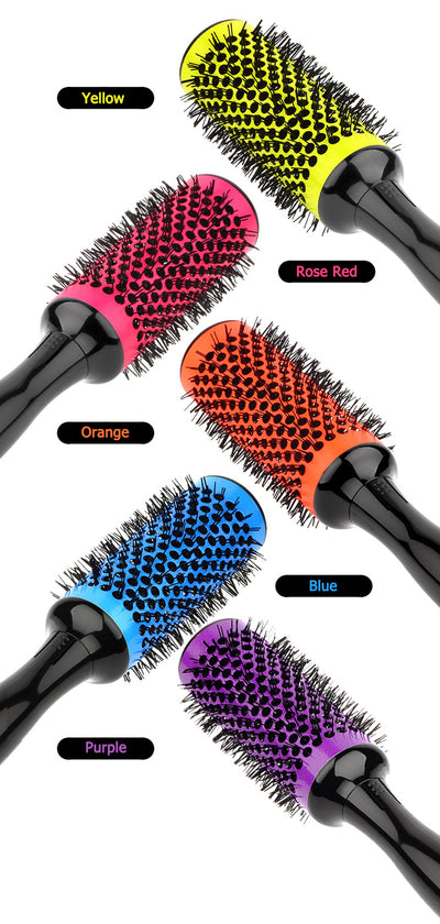 Professional Hair Dressing Brushes High Temperature Resistant Ceramic Iron round Comb Beauty Hair Makeup Tool 50Mm