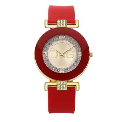 New Fashion Women'S Watch Diamond-Studded Fashion Silicone Watch