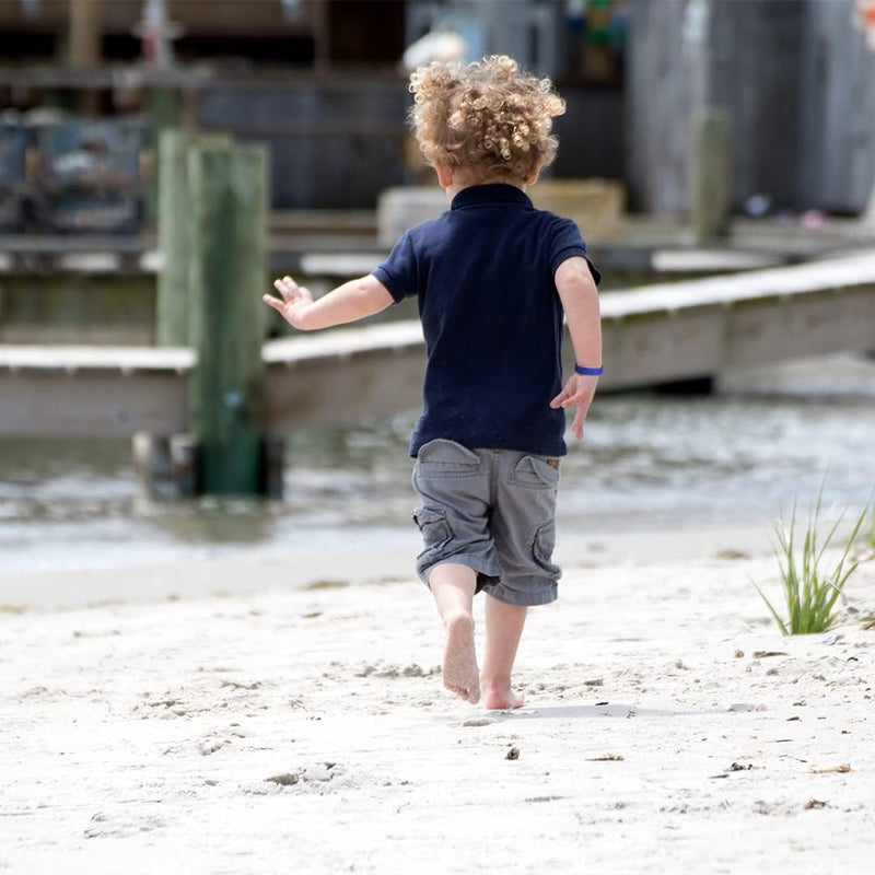 Braccialetto SOS Personalizzabile per Bambini Con Nome E Numero Di Telefono, Ultra Resistente, Impermeabile E Sicuro, Senza Inchiostro. Ideale per Mare, Vacanze E Gite.