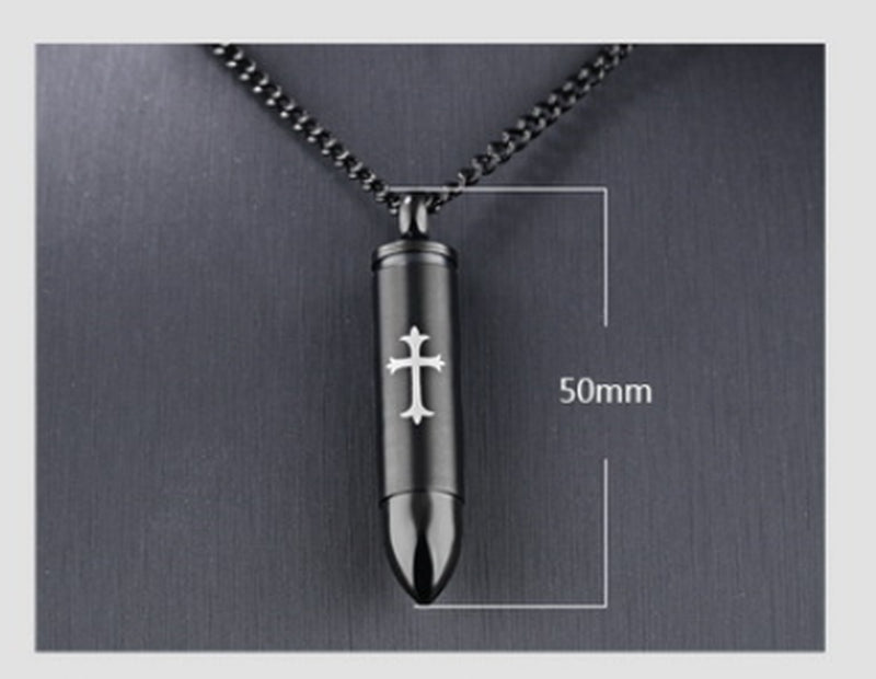 Cross Necklace Cool Trendy Handsome Necklace Stainless Steel Men&