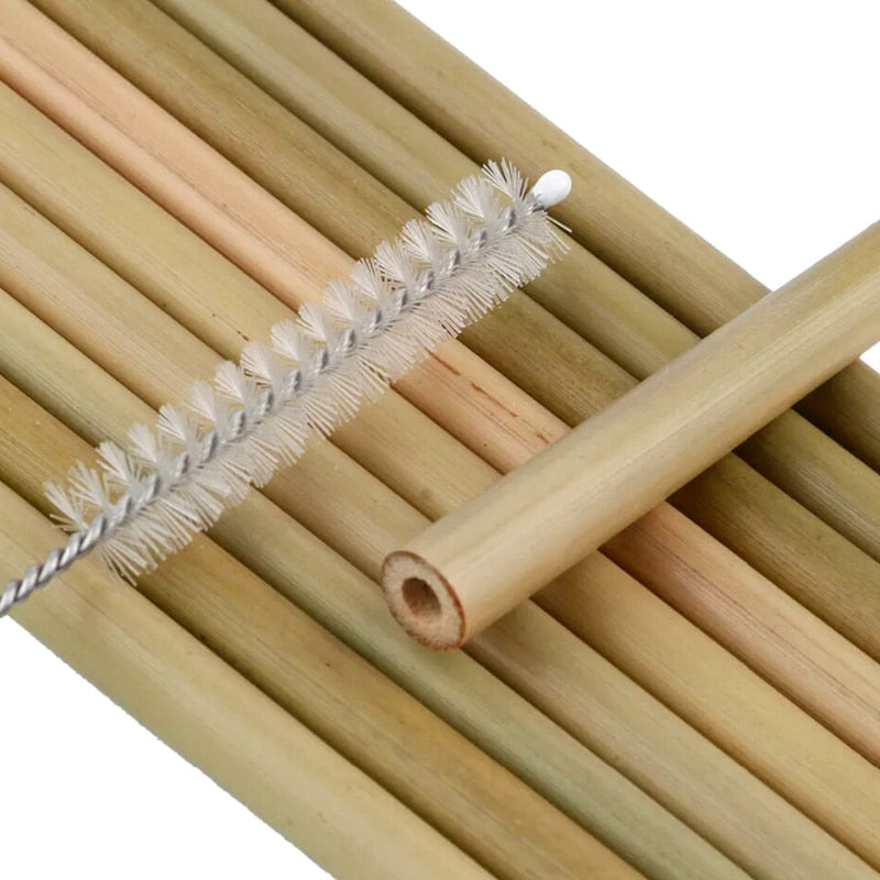 5Pcs Natural Bamboo Straws