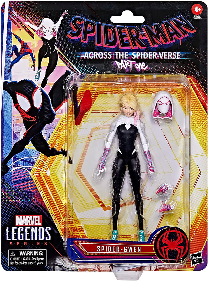 Marvel Legends Series, Spider-Gwen, Action Figure Da 15, Ispirata Al Film ""Spider-Man: across the Spider-Verse (Part One)"", 4 Accessori