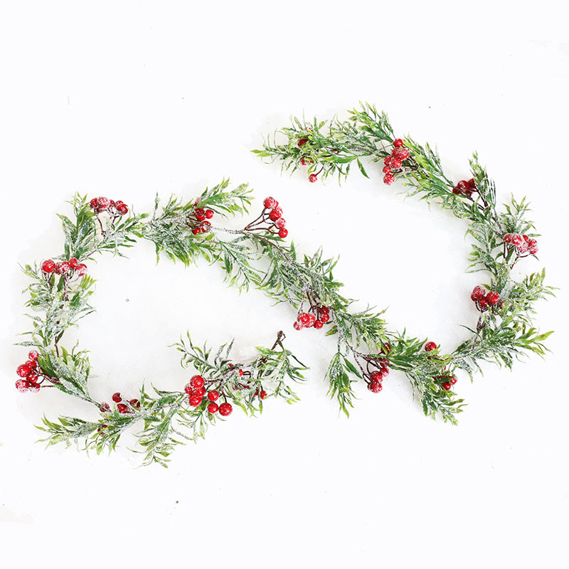 Creative Pine Branches and Red Fruit Ornaments Decoration