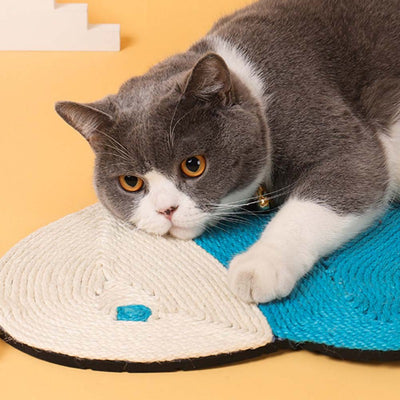 Cat Scratching Mat Natural Sisal Felt Durable Cat Scratching Board Cactus Shaped Scratcher Claws Grinding Protect Furniture