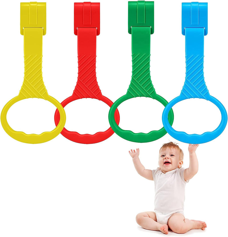 6 Pezzi Anelli Box Bambini, Recinto per Bambini E Anelli per Culla, Maniglie Box Bambini Aiuta Il Bambino a Imparare a Stare in Piedi (Taglia Grande)