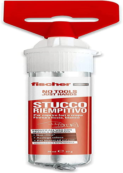 Stucco Veloce NTJH Con Spatola Integrata per Coprire Fori E Crepe, Bianco, per Muro, Intonaco, Cartongesso, 552152