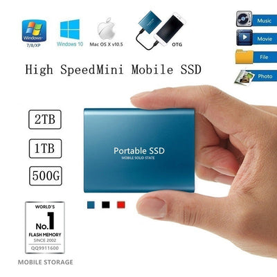 SSD Mobile Solid State Drive 2TB 1T 500G