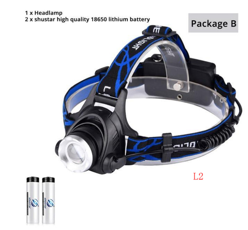 USB Charging Built-In Smart Sensor Head-Mounted Outdoor Fishing Headlight