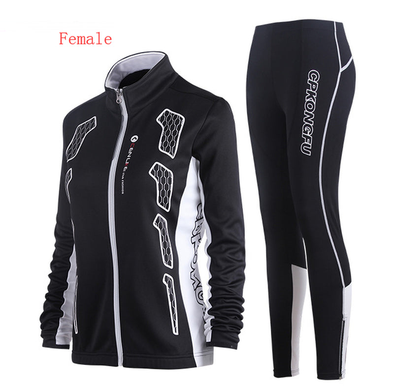 Spring and Autumn Bicycle Jersey Long-Sleeved Suit Men and Women Models Mountain Bike Team Version of Clothes Autumn and Winter Coat