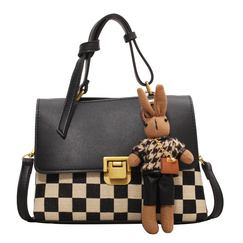 Black and White Contrast Color Trend Korean Female Bag