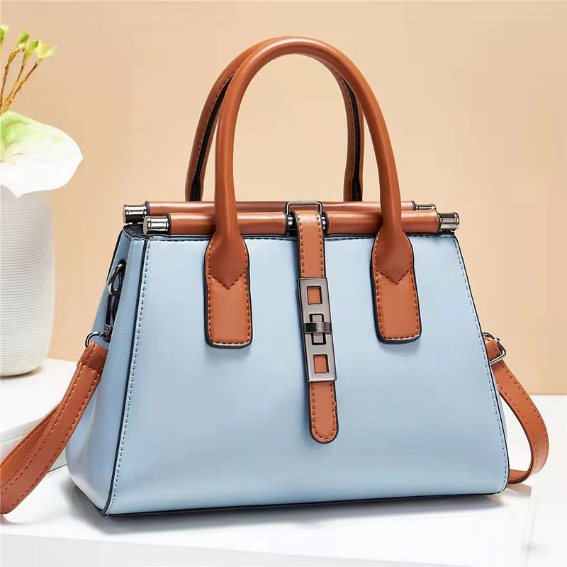 Fashionable Messenger One-Shoulder Large Simple Handbag