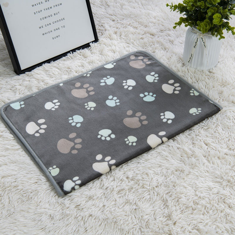 Soft Paw Print Cat Dog Fleece Blankets