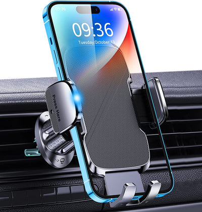 Porta Cellulare Auto, [2023 Upgrated Clip] Supporto Telefono Auto per Presa D'Aria Dell'Auto, 360°Di Rotazione Porta Telefono Macchina Universale Compatibile Con Iphone/Samsung/Xiaomi